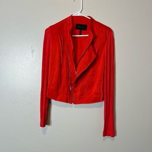 Really nice red jacket, really cool thriller design lots of zippers